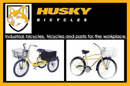 industrial bicycles, tricycles and parts for the workplace