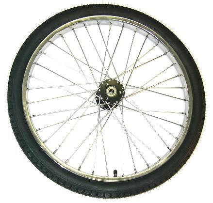 Heavy Duty Wheel 26x2.125 T-326 Rear Freewheel w/Solid Tire